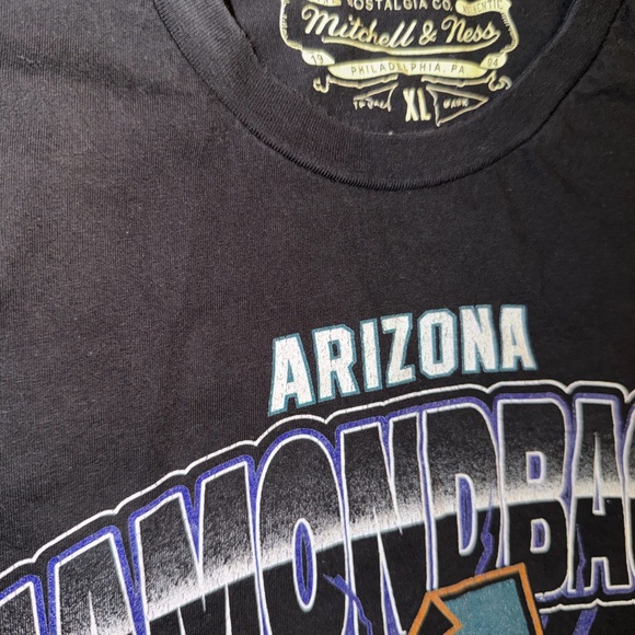 Arizona Diamondbacks MLB Mitchell & Ness throwback t-shirt men’s XL - Picture 5 of 5